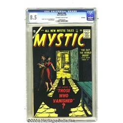 Mystic #58 Bethlehem pedigree (Atlas, 1957) CGC VF+ 8.5 Off-white to white pages.
