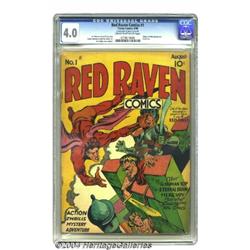 Red Raven Comics #1 (Timely, 1940) CGC VG 4.0 Cream to off-white pages.
