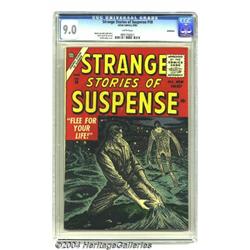 Strange Stories of Suspense #10 Bethlehem pedigree (Atlas, 1956) CGC VF/NM 9.0 White pages.