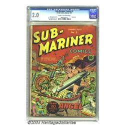 Sub-Mariner Comics #2 (Timely, 1941) CGC GD 2.0 Cream to off-white pages.