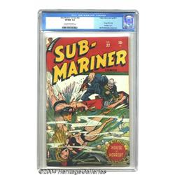Sub-Mariner Comics #22 (Timely, 1947) CGC VF/NM 9.0 Cream to off-white pages.