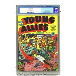 Young Allies Comics #2 (Timely, 1941) CGC VF/NM 9.0 Cream to off-white pages.