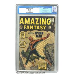 Amazing Fantasy #15 (Marvel, 1962) CGC VG+ 4.5 Off-white pages.