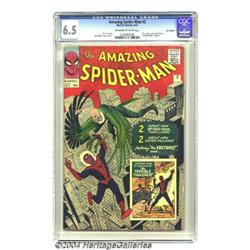 The Amazing Spider-Man #2 U.K. edition (Marvel, 1963) CGC FN+ 6.5 Off-white to white pages.