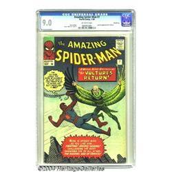 The Amazing Spider-Man #7 U.K. Edition (Marvel, 1963) CGC VF/NM 9.0 Off-white pages.