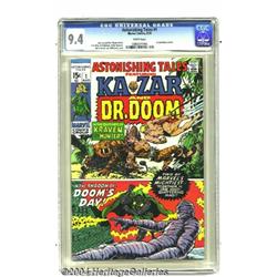 Astonishing Tales #1 (Marvel, 1970) CGC NM 9.4 White pages.