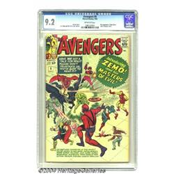 The Avengers #6 (Marvel, 1964) CGC NM- 9.2 Off-white pages.