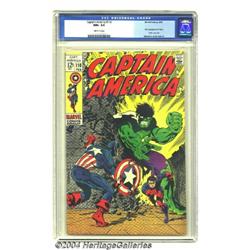 Captain America #110 (Marvel, 1969) CGC NM+ 9.6 Off-white pages.