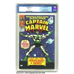 Captain Marvel #1 (Marvel, 1968) CGC NM+ 9.6 White pages.