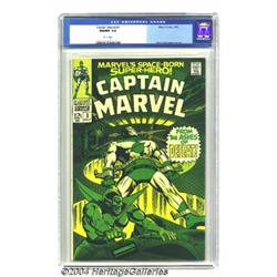 Captain Marvel #3 (Marvel, 1968) CGC NM/MT 9.8 White pages.