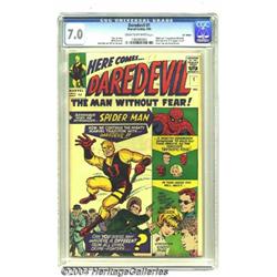 Daredevil #1 U.K Edition (Marvel, 1964) CGC FN/VF 7.0 Cream to off-white pages.