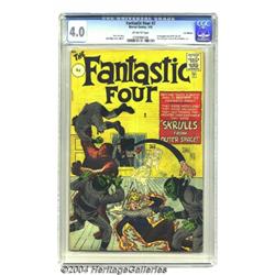 Fantastic Four #2 U.K. Edition (Marvel, 1962) CGC VG 4.0 Off-white pages.