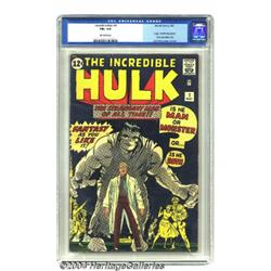 The Incredible Hulk #1 (Marvel, 1962) CGC FN+ 6.5 Off-white pages.