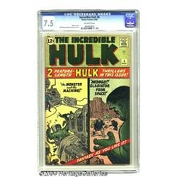The Incredible Hulk #4 (Marvel, 1962) CGC VF- 7.5 Off-white pages.
