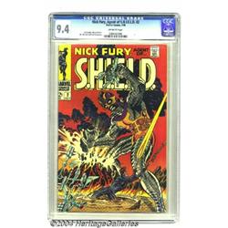 Nick Fury, Agent of SHIELD #2 (Marvel, 1968) CGC NM 9.4 Off-white pages.