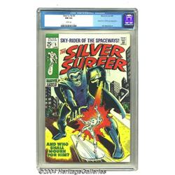 The Silver Surfer #5 (Marvel, 1969) CGC NM 9.4 White pages.