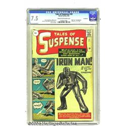 Tales of Suspense #39 U.K. Edition (Marvel, 1963) CGC VF- 7.5 Cream to off-white pages.
