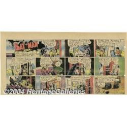 Batman Sunday Comic Strips, Group of 45 (Various Dates).