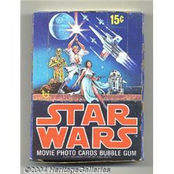 Star Wars Movie Photo Cards, Series One Box (Topps, 1977).