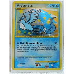 POKEMON COLLECTOR CARD IN PROTECTIVE SLEEVE - ARTICUNO LV.34 BASIC RARE HOLO - 148/147