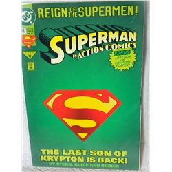 REIGN OF THE SUPERMAN - #12 - CONDITION NEAR MINT - WITH BAG - POSTER INCLUDED