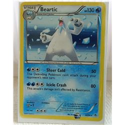 POKEMON COLLECTOR CARD IN PROTECTIVE SLEEVE - BEARTIC STAGE 1 HOLO - 30/98