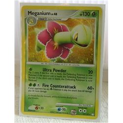 POKEMON COLLECTOR CARD IN PROTECTIVE SLEEVE - MEGANIUM LV.48 HOLO- 13/123