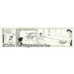 Ernie Bushmiller - Nancy Daily Original Art, dated 11-14-42 (United Feature Syndicate, 1942).