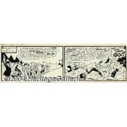 Al Capp - Li'l Abner Daily Comic Strip "Sadie Hawkins Day" Original Art, dated 11-19-49 (United Feat