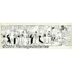 Bud Fisher - Mutt and Jeff Daily Comic Strip Original Art, dated 6-20-28 (King Features Syndicate, 1