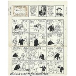 Ham Fisher - Joe Palooka Sunday Comic Strip Original Art, dated 7-31-?? (McNaught Syndicate, 1940s).