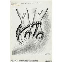 Rube Goldberg - Editorial Cartoon Original Art, dated 1-12-48 (1948).