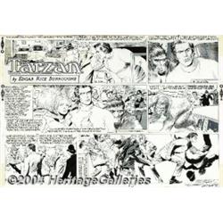 Gray Morrow - Tarzan Group of 8 Sunday Comic Strip Original Art (United Feature Syndicate, 1985).