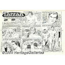 Gray Morrow - Tarzan Group of 10 Sunday Comic Strip Original Art (United Features Syndicate, 1987).