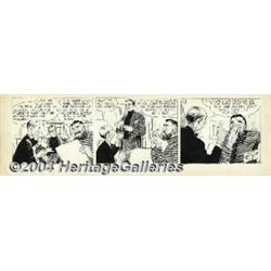 Alex Raymond - Rip Kirby Daily Comic Strip Original Art, dated 12-8-53 (King Features Syndicate, 195