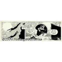 Don Sherwood - Dan Flagg Dailies, Group of 4 Comic Strip Original Art (McNaught Syndicate, 1965-66).