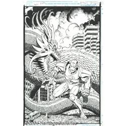 Arthur Adams - Comics' Greatest World: Hero Zero Cover Original Art (Dark Horse, 1993).