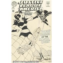 Murphy Anderson - Justice League of America #60 Cover Original Art (DC, 1968).