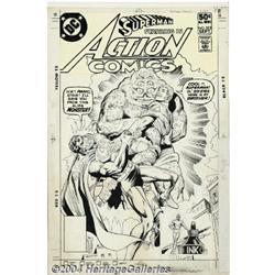 Rich Buckler and Dick Giordano - Action Comics #523 Cover Original Art (DC, 1981).