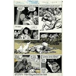 John Buscema and Tony DeZuniga - Savage Sword of Conan #45, pages 10 and 12 Original Art (Marvel, 19