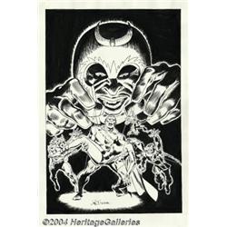 John Buscema - Avengers #49 Cover Recreation Original Art (undated).