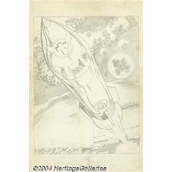 John Byrne - Fantastic Four Splash Page, page 1 Original Art (unpublished, drawn circa 1974).