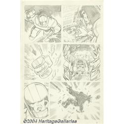 John Byrne - Fantastic Four, page 4 Original Art (unpublished, circa 1974).