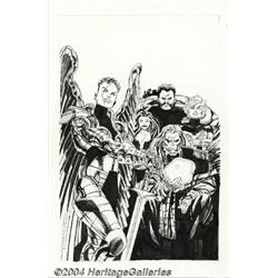 John Byrne - Shadow Cabinet #1 Cover Original Art (DC, 1994).