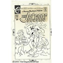 Ray Dirgo - The Jetsons #10, Unpublished Cover Original Art (Charlton, 1972).