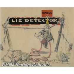 Walt Disney Studios, F. Horvath - "Three Little Pigs" Original Art (circa 1932).