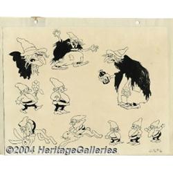 Walt Disney Studios - Model Sheet for Silly Symphonies "Babes in the Woods" Original Art (Walt Disne