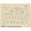 Image 1 : Walt Disney Studios - The Wise Little Hen Animation Model Sheet Original Art (undated).