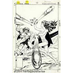 Jan Duursema - Wonder Woman #294 Unused Cover Original Art (DC, 1982).