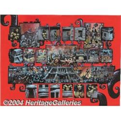 Kevin Eastman and Simon Bisley - Melting Pot Original Art (Kitchen Sink, 1994).